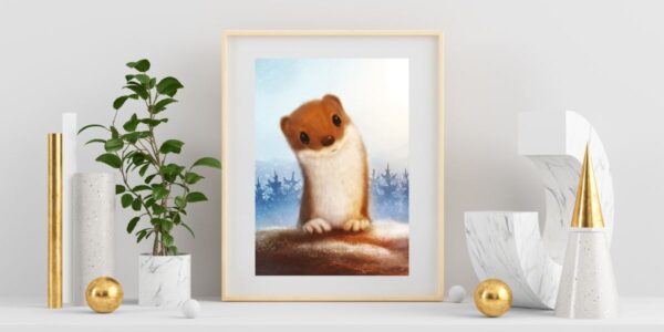 Plakat „Łasiczka i śnieg” - obrazek 5