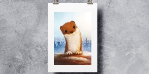Plakat „Łasiczka i śnieg” - obrazek 6